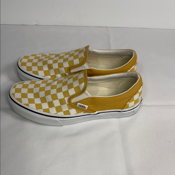 Vans Yellow and White Checkerboard Flats - Picture 3 of 7